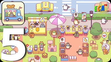 ⭐Cat Snack Bar⭐ Walkthrough Gameplay Part 5 Cute Cat Restaurant (Android-iOS)