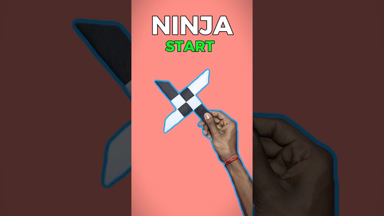 🔥 How to Make a Paper Ninja Star in 30 Seconds 😲