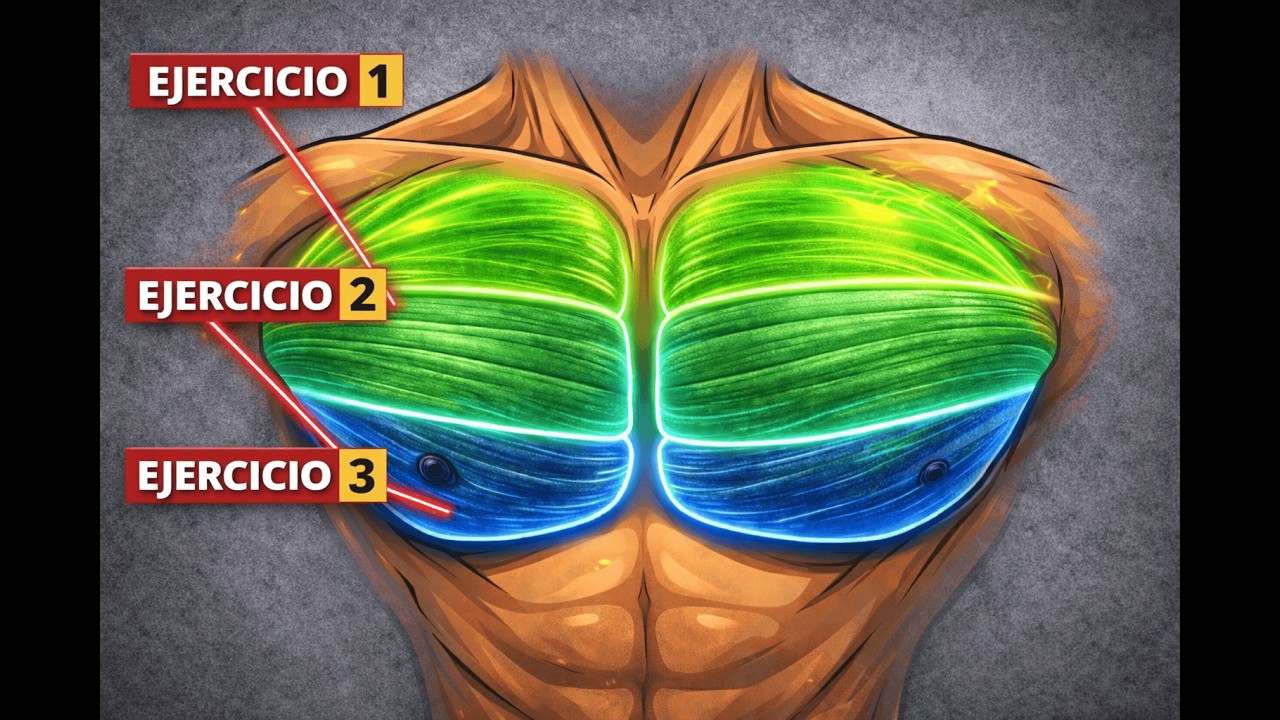 Los únicos 3 ejercicios con base científica para construir un pecho grande, fuerte y definido.