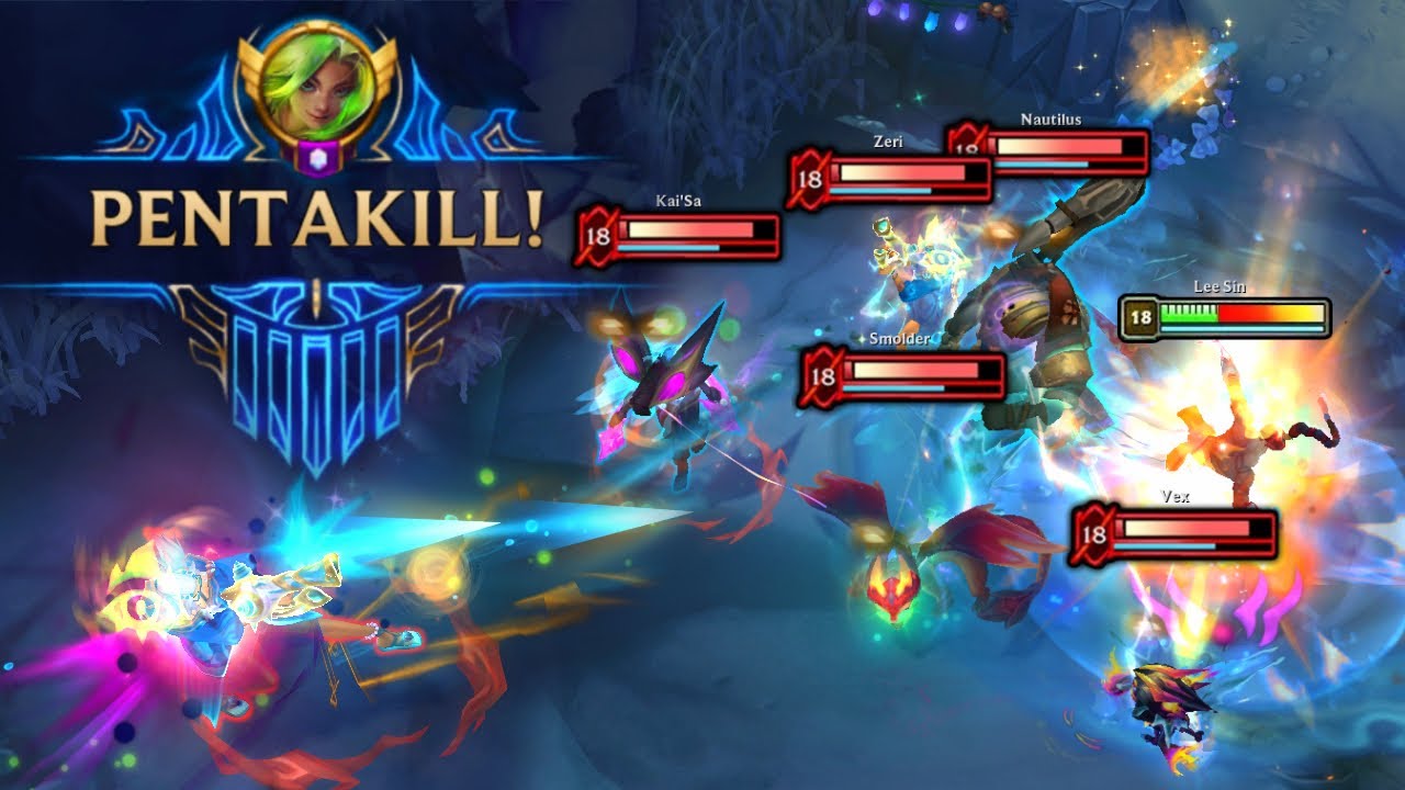 Best PENTAKILL LoL Montage (Push Mundo, 1v5 Swain, Zeri Press R, Garen Spin, Unstoppable) 