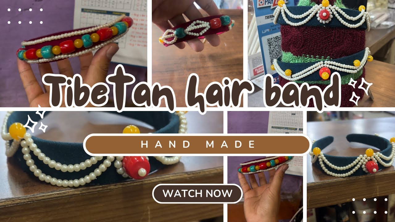 Hand made Tibetan hair band #tibetanart #handmade