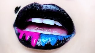 Suicide Squad HARLEY QUINN Makeup Tutorial 💋 DIY Lipstick Lip Art
