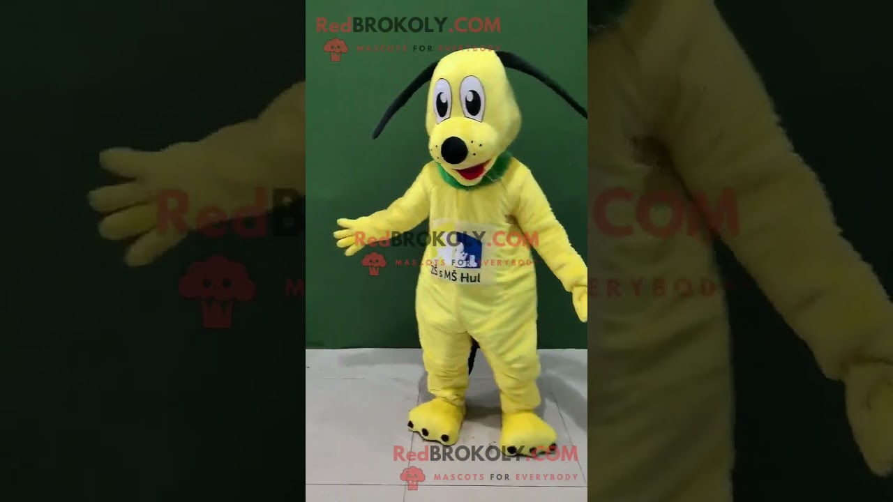 Yellow Puppy Dog Mascot Costume