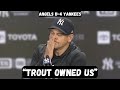 Aaron Boone GOES OFF on his team after BLOWOUT loss - Post Game Interview - Angels vs Yankees