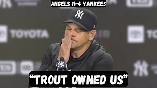 Aaron Boone GOES OFF on his team after BLOWOUT loss - Post Game Interview - Angels vs Yankees