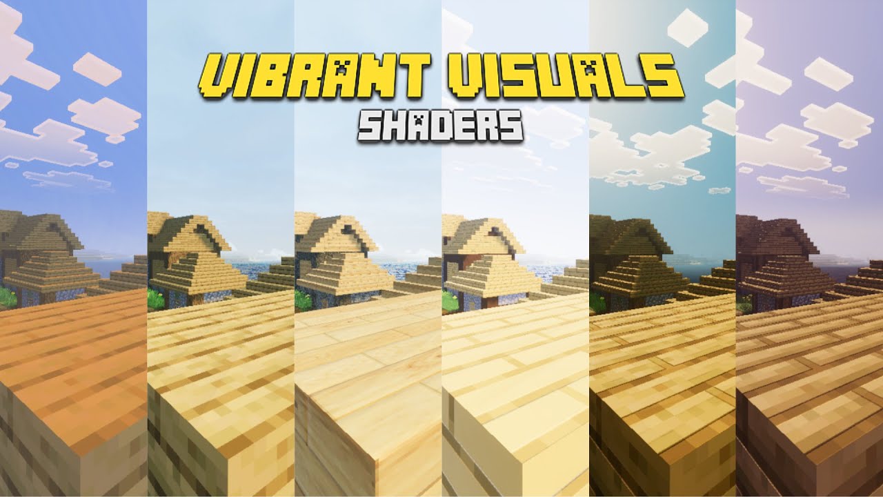 5 Best Vibrant Visuals Shaders - Minecraft Bedrock - YouTube