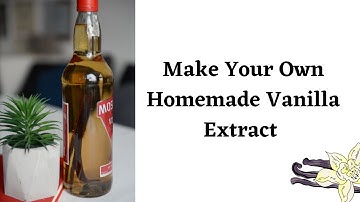 Make Your Own HOMEMADE Vanilla Extract in Minutes