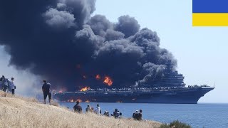 1 Dakika Önce Ukrayna F-16 Saldırısının Rusyanın Tek Uçak Gemisini İmha Ettiği Bildirildi.