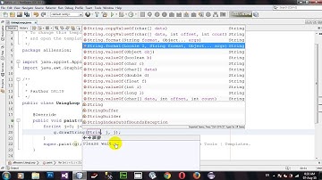 Using For Loop Display Number from Java Applet Netbeans