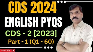 Cds  2024  English Pyqs  All Sets  Cds 2 2023 q1 60  Score 100 Plus Marks In English