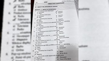 SYBCOM | SYBA SEM-IV | ADVERTISING | ALL MODULES MCQ