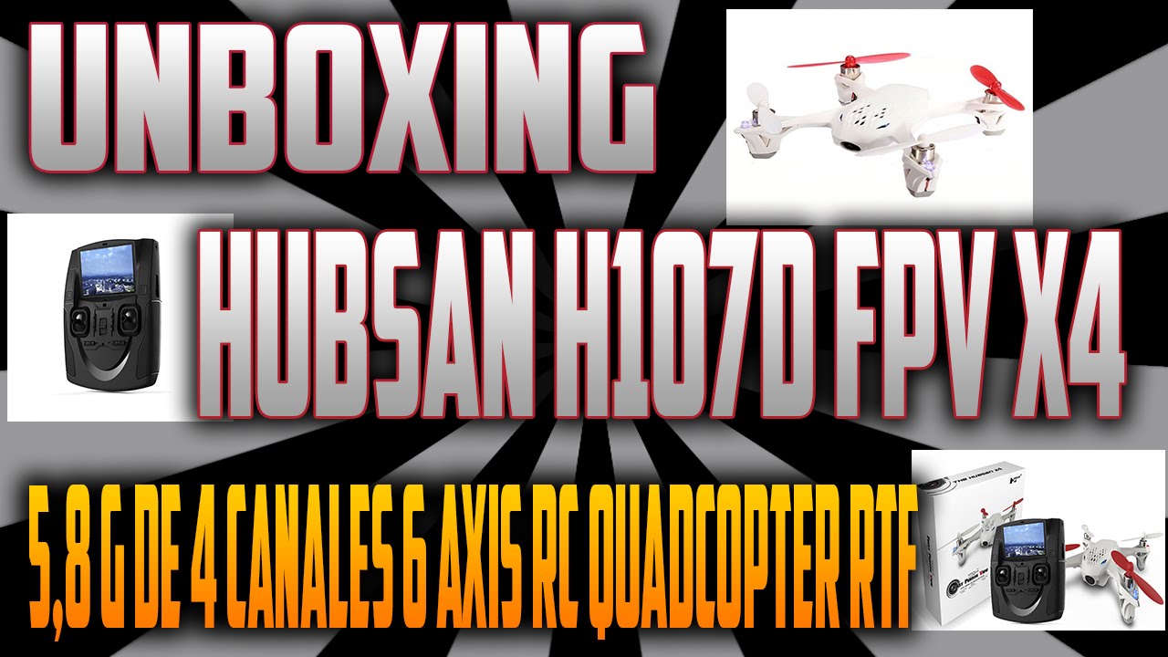 Hubsan H107D FPV X4 5,8 g de 4 canales 6 Axis RC | Quadricoptero