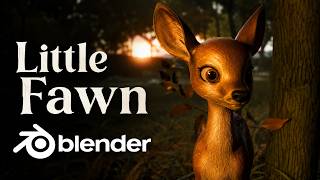 I Made a Cute 3D Deer Animation in Blender | Cinematic Forest Scene