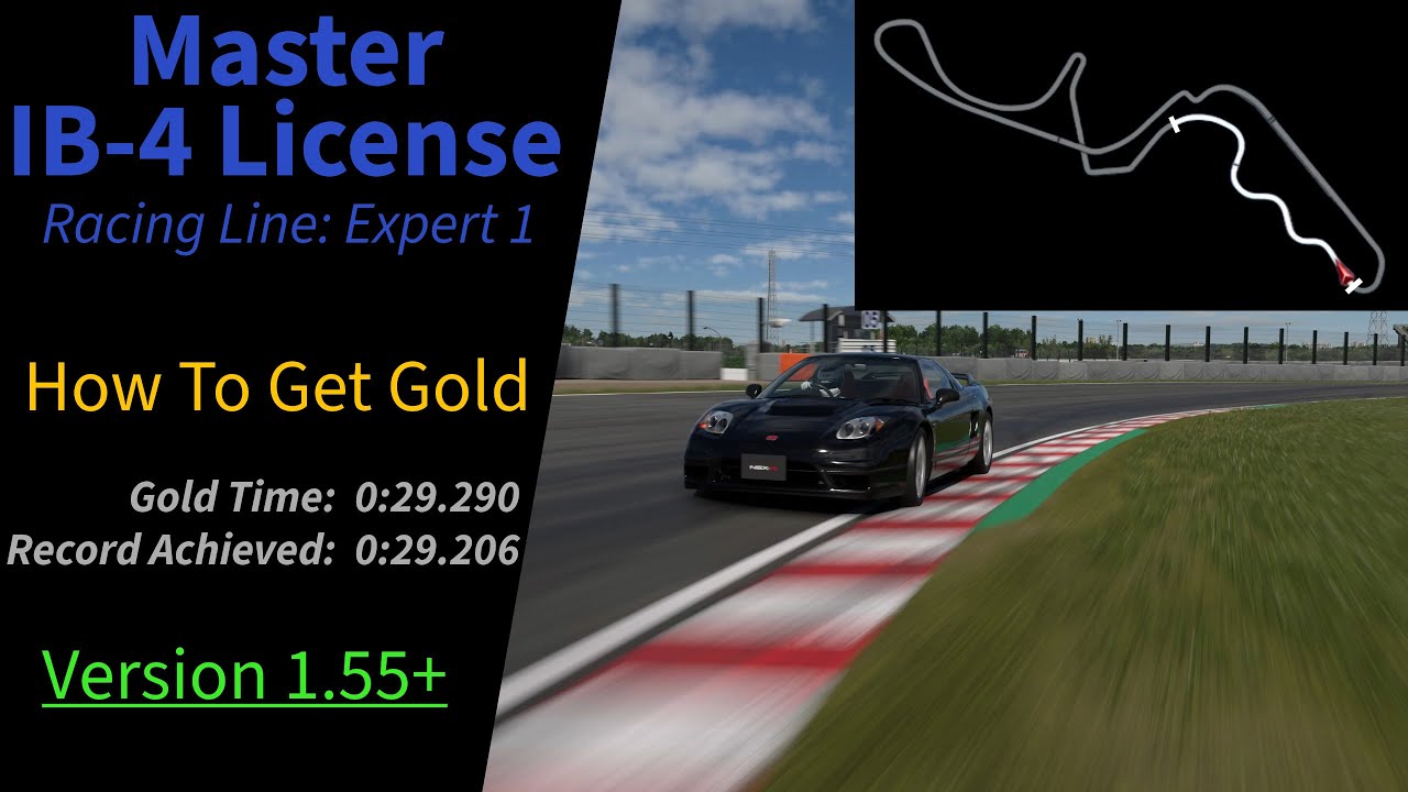 GT7 | How to get Gold on the Master IB-4 License (Update 1.55+)