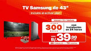 Internet, TV y telefonía desde B/.39.99 al mes para tu hogar