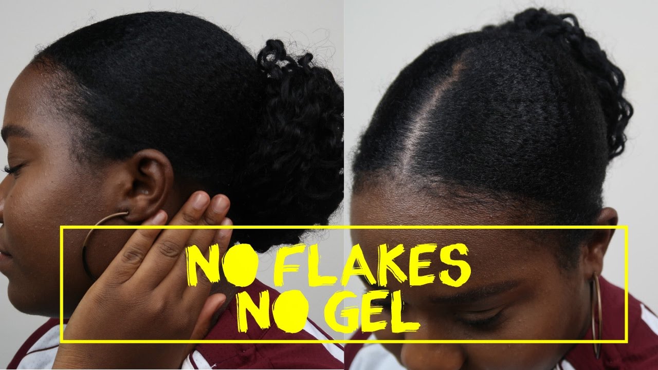 Howto Get A Sleek Slick Back Bun Without Gel Natural Hair