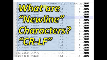 What are End Of Line & Newline Characters (CR-LF)?