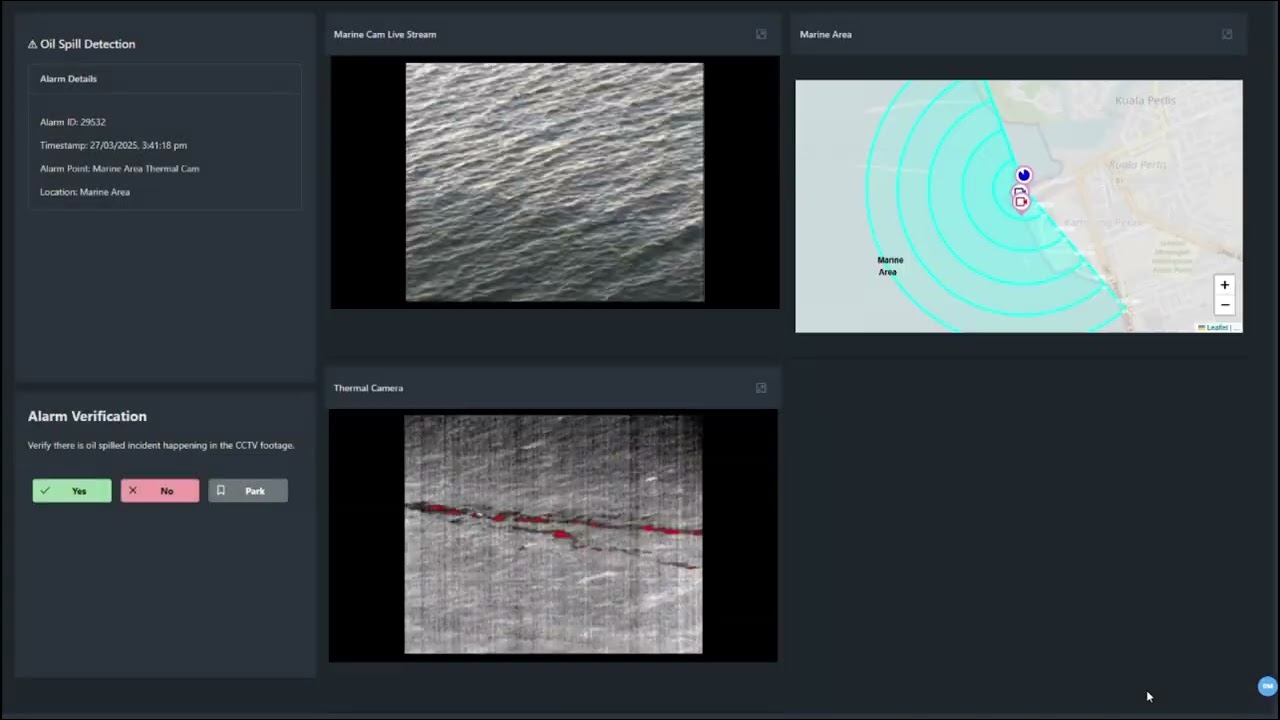 Ventionex Unified Platform AI Oil Spill Detection