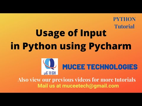 How to use Inputs in Python using Pycharm