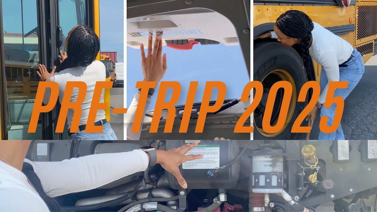 California School Bus Pre-Trip Revised 2025 -Transit Style Bus