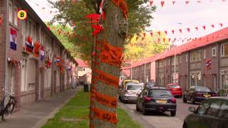 Eisenhowerstraat Tilburg al oranje om WK Voetbal