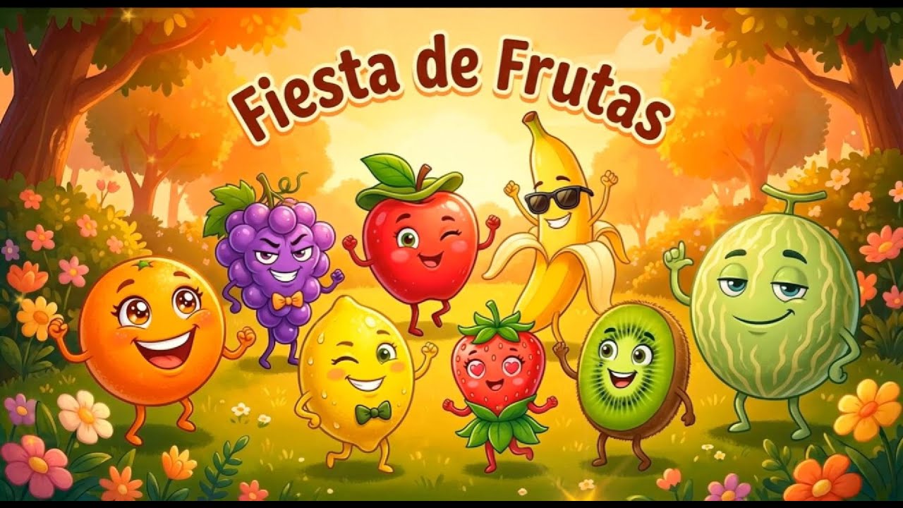 ¡Fiesta de Frutas! Canción Infantil Animada en Español para Niños