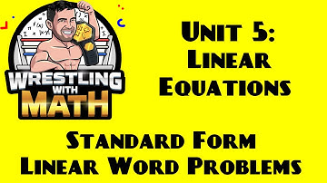 Algebra - Standard Form Of a Linear Equation Word Problem