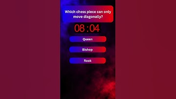 Which chess piece moves only diagonally?