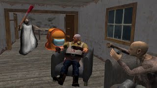 Among Us, Granny, Ice Scream, Mr Meat - Grannys House Funny Horror Animation