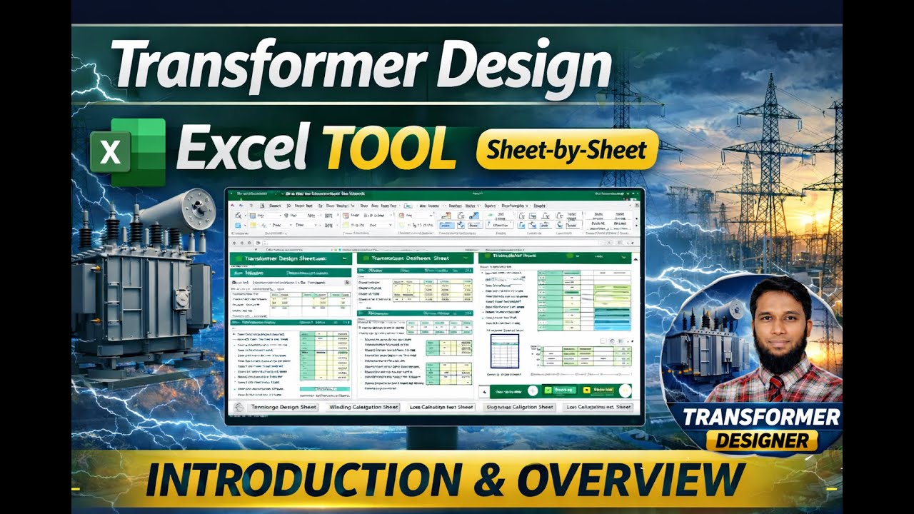 Transformer Design Excel —  Overview & Introduction | Power Transformer Design — by M A Masud Khan