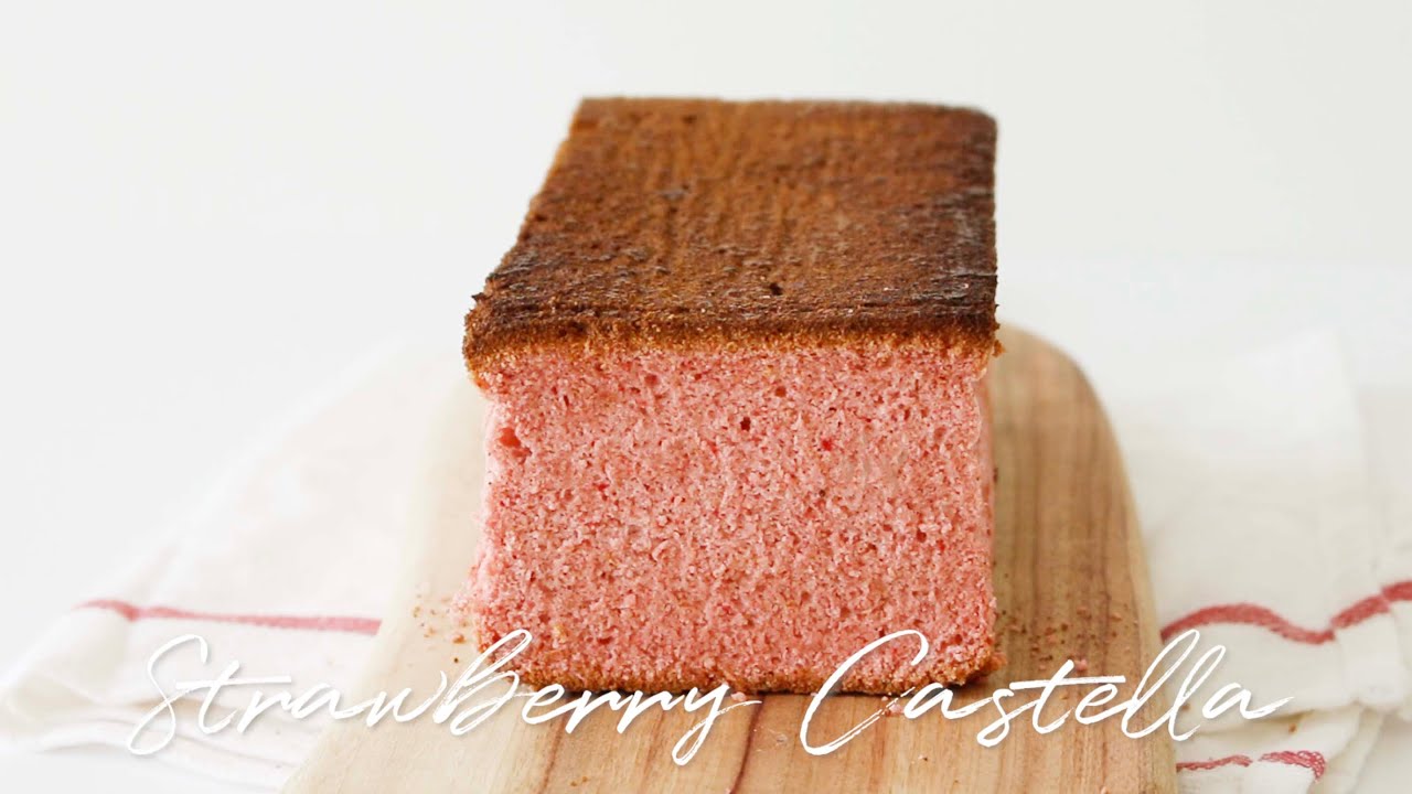 🍓Strawberry Castella Recipe🍓딸기 카스테라
