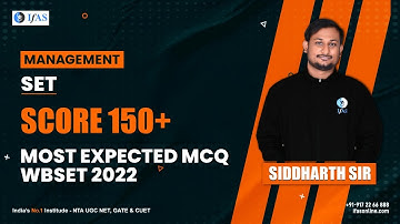 Score 150+ 🔥🔥🔥 Most Expected MCQ WB SET 2022 | Management | IFAS