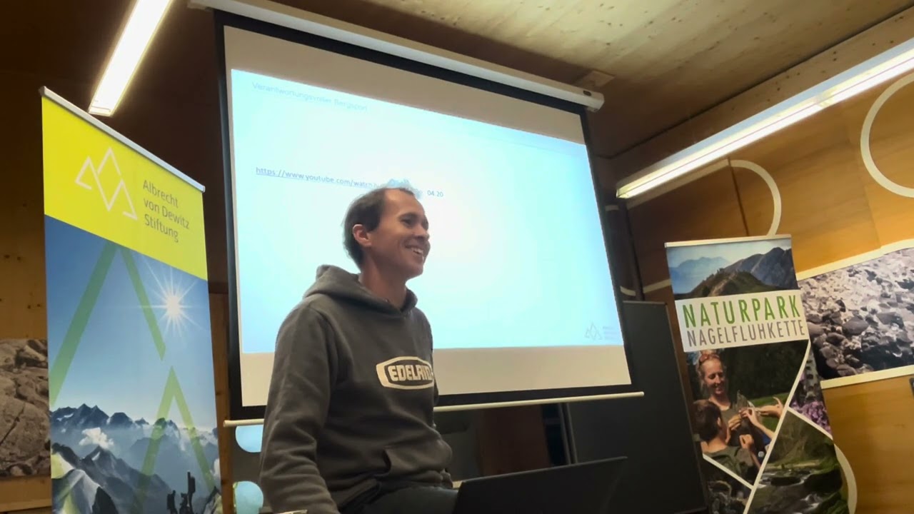 Vortrag "Alpine Sicherheit & Verantwortungsvoller Bergsport" von Daniel Gebel