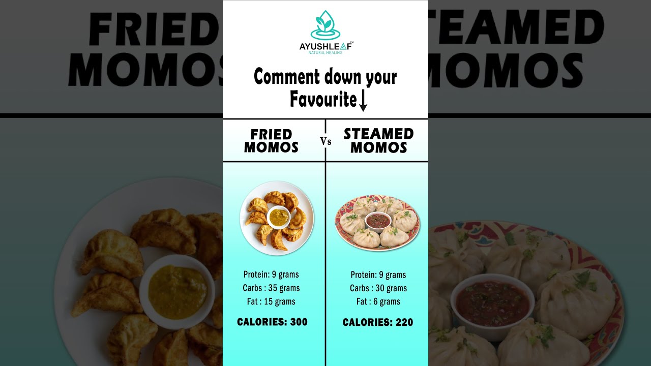 Fried Momos 🥟 vs Steamed Momos 🥟 | Taste, Calories & Health Battle! 