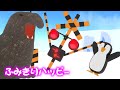 【踏切アニメ】おどるふみきりカンカン流氷の上で踊っていると…😂😂😂Dancing railroad crossing from Antarctica!!