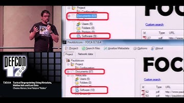 DEF CON 17 - Chema Alonso and Jose Palazon - Tactical Fingerprinting Using Metadata