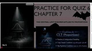 Quiz 6 practice chapter 7 Part 1: 2‑Way Tbls, Cond Prob, CLT Intro, SE & MOE Basics