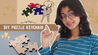 DIY Keychain from Puzzle pieces 🧩 Craftinn'