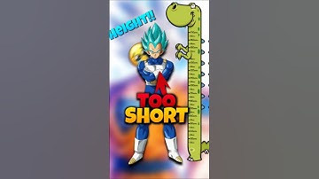 Vegeta’s Real Height Will Shock You!