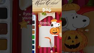Easy Snoopy pumpkin painting tutorial 🎃 #halloween #snoopy #paintingtutorial #learntopaint #paint