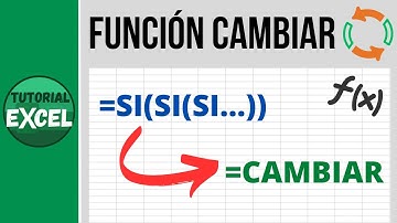 La función CAMBIAR en Excel 🔄