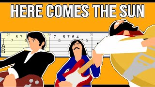 The Beatles - Here Comes The Sun Guitar Tab Tutorial
