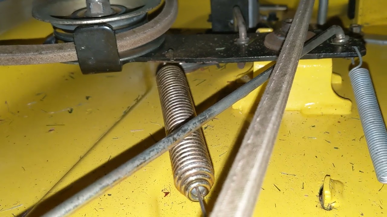 John Deere L110, PTO linkage spring YouTube