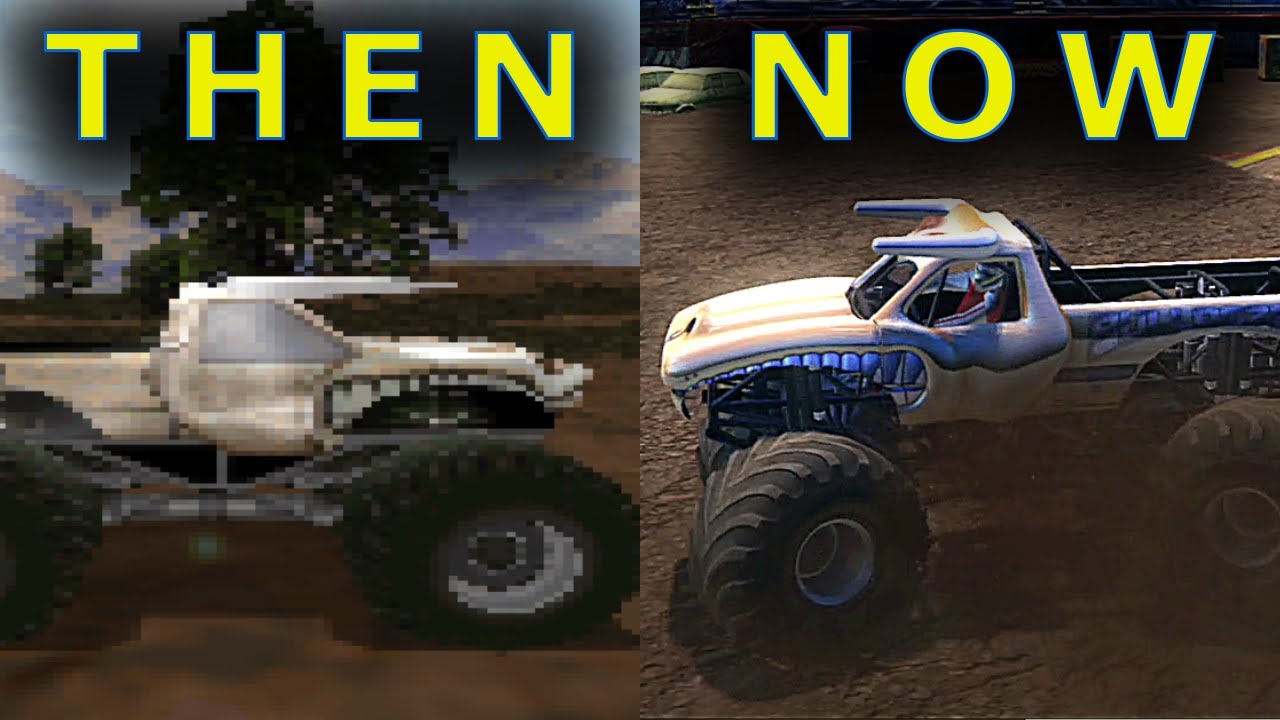 Evolution of BULLDOZER in Monster Jam and Monster Truck Games