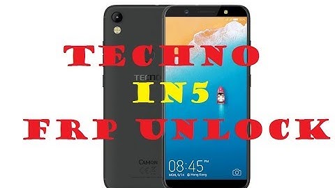 TECHNO IN5  FRP UNLOCK WITHOUT SOFTWARE BOX