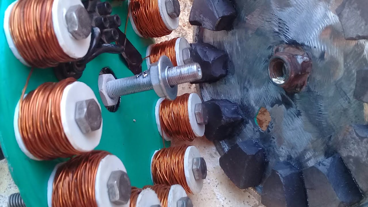 Gerador eólico fácil e simples, 24 voltes.