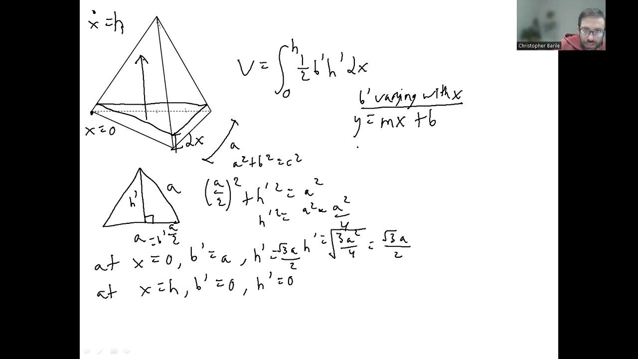 Volume of tetrahedron using integral calculus youtube