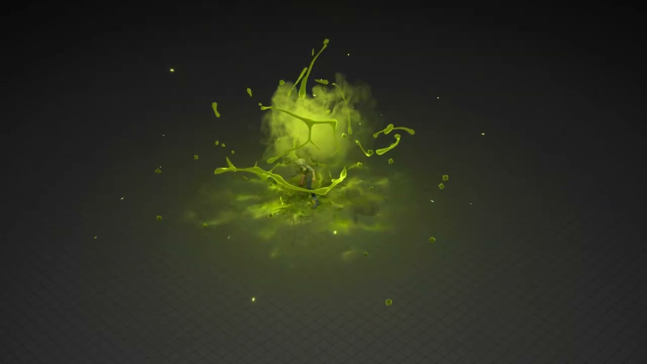 Toxic Splash VFX - Niagara