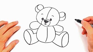bear drawing teddy draw stuffed step drawings dibujar dibujos un como osito peluche bonitos paintingvalley