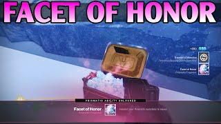 Facet of Honor Prismatic Fragment | Memory: Divisive Darkness | Destiny 2 Final Shape